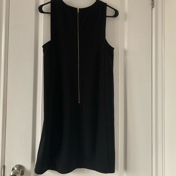 Black Sleeveless Dress w/ Zippers - Picture 4 of 4